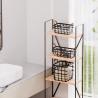 Buy cheap Utility Storage Baskets Organizer Containers For Home Cabinet Pantry Closet Kitchen Fridge Fruit Makeup Metal Basket from wholesalers