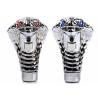 Buy cheap Silver Car Modified Parts Snake Head LED Gear Shift Knob from wholesalers
