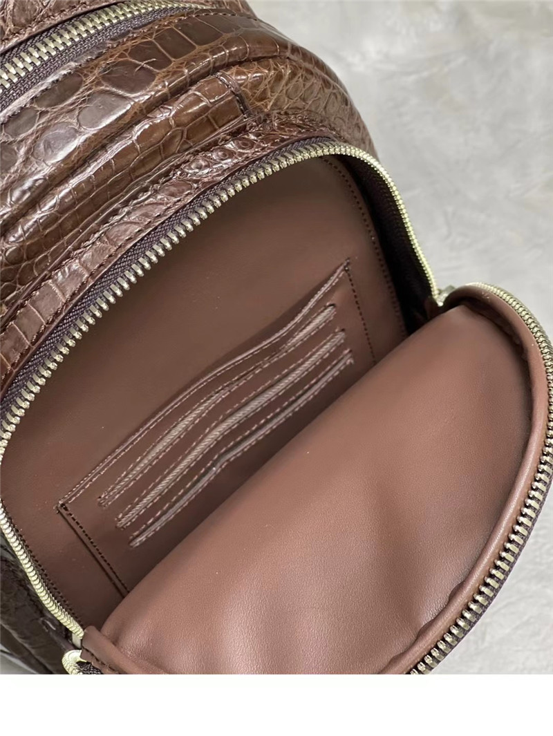 Exotic Crocodile Skin Men's Chest Bag Authentic Genuine Alligator Leather Male Messenger Bag Crossbody Shoulder Bag