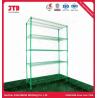 Buy cheap 200kgs Wire Display Shelving Green 5 Layer Shelving Rack from wholesalers