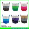 Buy cheap LDKZ-033 Various candy color storage basket pp tute woven home straw laundry basket from wholesalers