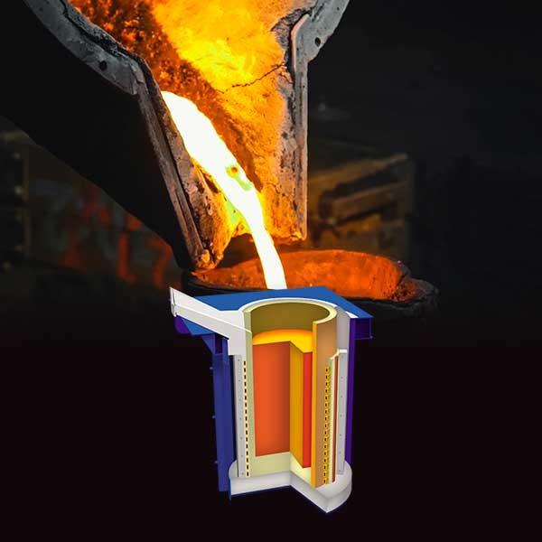 Buy cheap Quick Melting Steel Metal Melting Furnace Low Maintenance Complete Reliable Safety from wholesalers