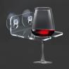 Buy cheap Wall Mounted L Shape Clear Acrylic Wine Holder Lucite Wine Rack Customized Size from wholesalers