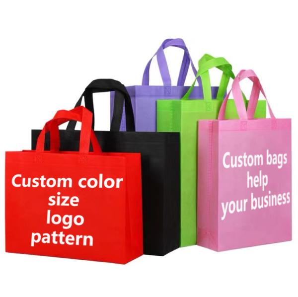 Quality Spunbond Non Woven Bag Environmental Regeneration Foldable Customizable with Logo for sale