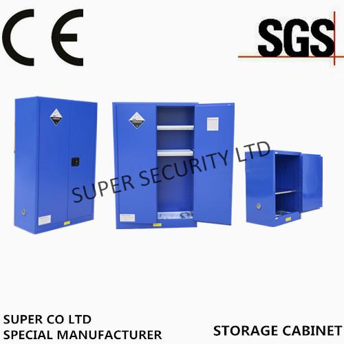 3-Point Self-Latching Blue Corrosive Storage Cabinet For Hydrochloric Acid Non
