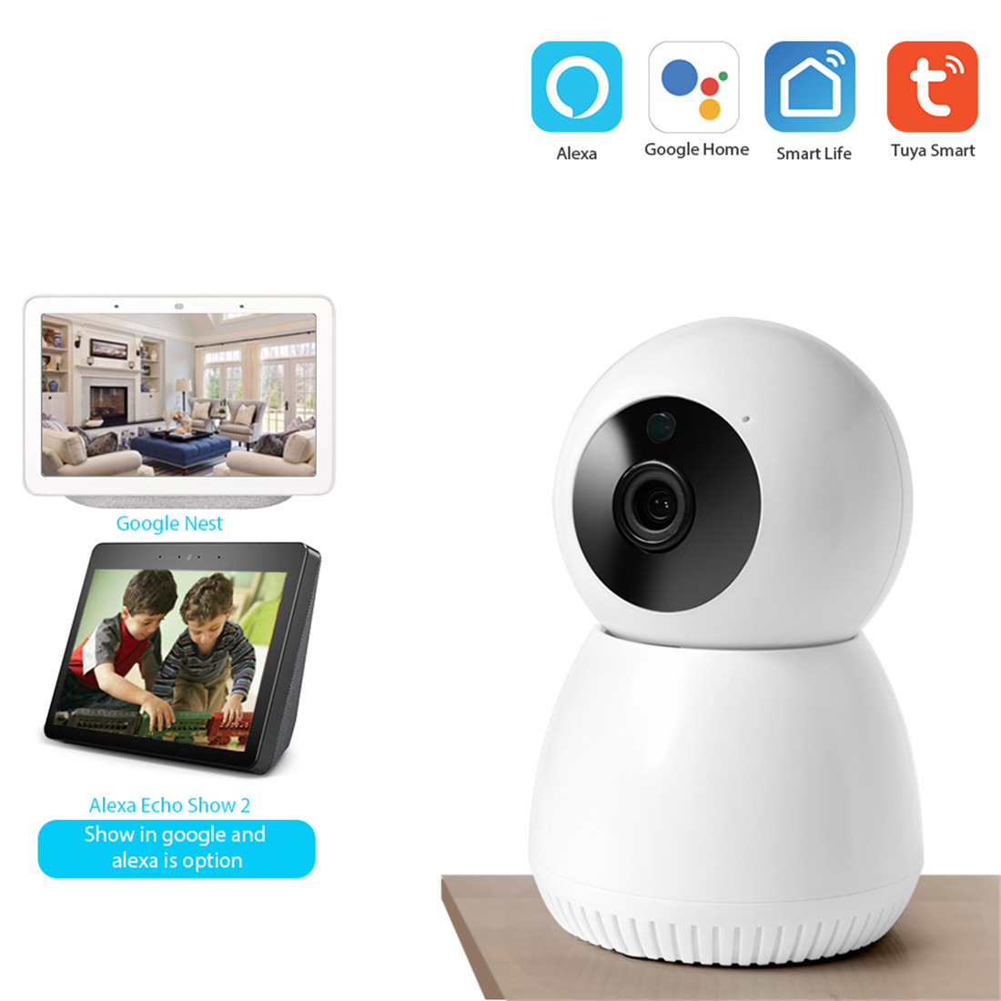 1080P Tuya Wifi IP Camera Pan/Tilt for Home and baby monitoring(JY-P05-2MP)