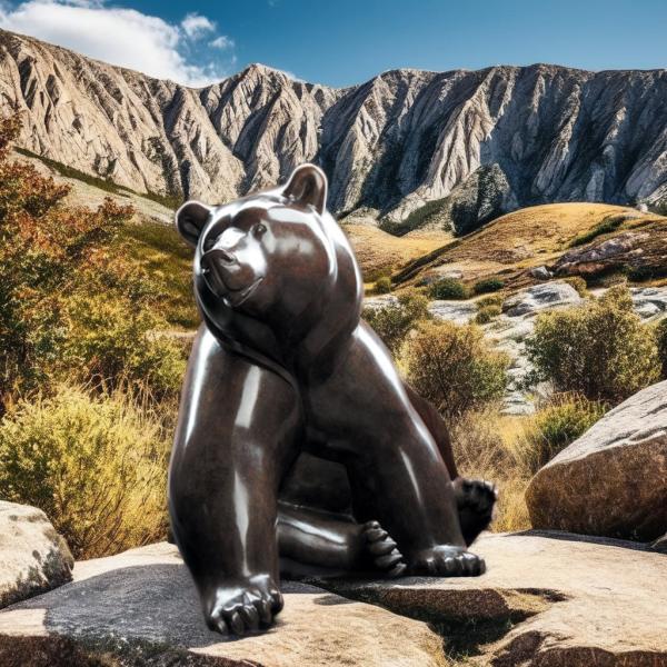 Buy cheap Life Size Metal Animal Bronze Casting Bear Statue Outdoor Sculpture from wholesalers