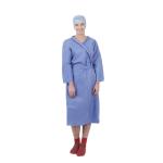 Material 18gsm to 60gsm Waterproof Non-woven SMS Patient Gown with Long Sleeve