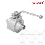 DN20 Forged 2PC High Pressure 3/4'' Hard Seal Float Ball Valve Full Bore And