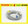 Buy cheap TEVEIK Factory Reusable Medical HP Round 12pin 5 leads ECG Cable For Patient Monitor from wholesalers