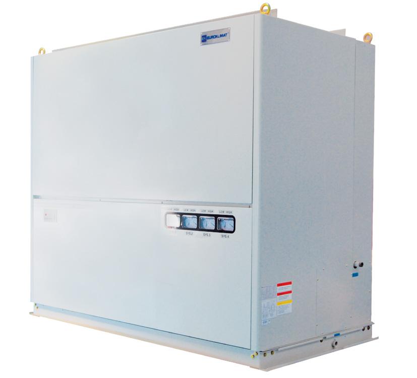 Humidification / Air Purification Rooftop Water Cooled Package Unit For Schools / Banks