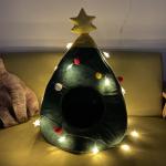 High Quality Cats Puppies Beds Washable Warm Pet Bed Luxury Christmas tree Cave
