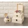Buy cheap Hinged-Lid Nesting Boxes for Arts Crafts Hobbies and Home Storage Unfinished Pine Wood Natural Wood Color from wholesalers