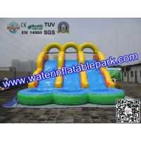 Buy cheap 18OZ PVC Fun Adult Inflatable Water Slides Rentals For Event And Party product
