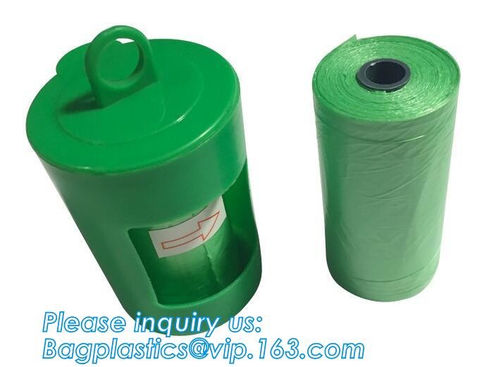 Biodegradable Compostable Scented High Quality HDPE Plastic Baby Nappy Sacks Baby Diaper Bags with Tie Handles, bagease