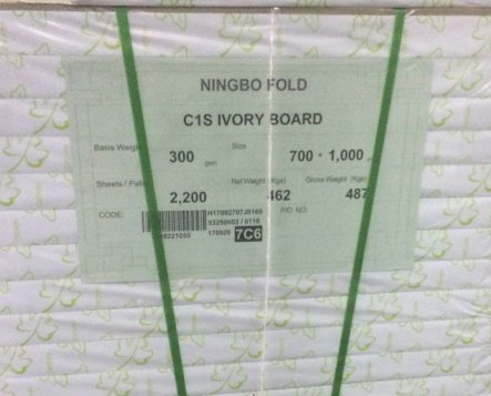 Wood Pulp Ningbo Fold FBB/Ivory Board The Perfect Packaging and Printing Material
