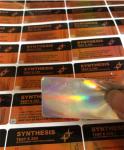 CMYK Color 10ml vial Vial Labels Hologram Material