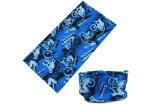 Retro Logo Polyester UV Headwear 25*50 CM Bandana For Bicycle