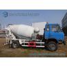 Buy cheap Dongfeng 153 Blue Cab 6 Wheeler 6 M3 Concrete Mixer Truck Cummins Engine from wholesalers