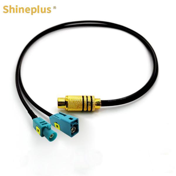 Buy cheap RG174 Coaxial Wire Harness One Two RCA Lotus Male Head Turn E Type FAKRA Cable Antenna RF Harness from wholesalers
