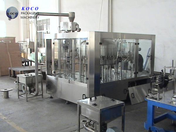 Buy cheap Full Auto Bottle Automatic Pure Water Juice Tonic Beverage Drinking Milk Liquid Filling Packing Machine Production Line from wholesalers