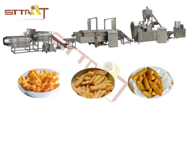 Buy cheap CE ISO Extrusion Kurkure Making Snack Production Line Twin Screw Extruder from wholesalers