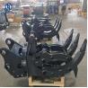Buy cheap 5.5-38 Ton Doosan Daewoo Digger Attachment 3+2 Hydraulic Rotary Wood Grapple For DH50-7 DH60 DH290B DX225LCV DX380LC-9C from wholesalers