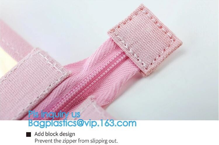 plastic A4 file bag document bag, children traveling EVA bag, resealable slider clothes packing, slider zip lock with ho