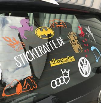 Buy cheap Durable Waterproof Car Stickers Customized Shape Sun Proof For Advertisements from wholesalers