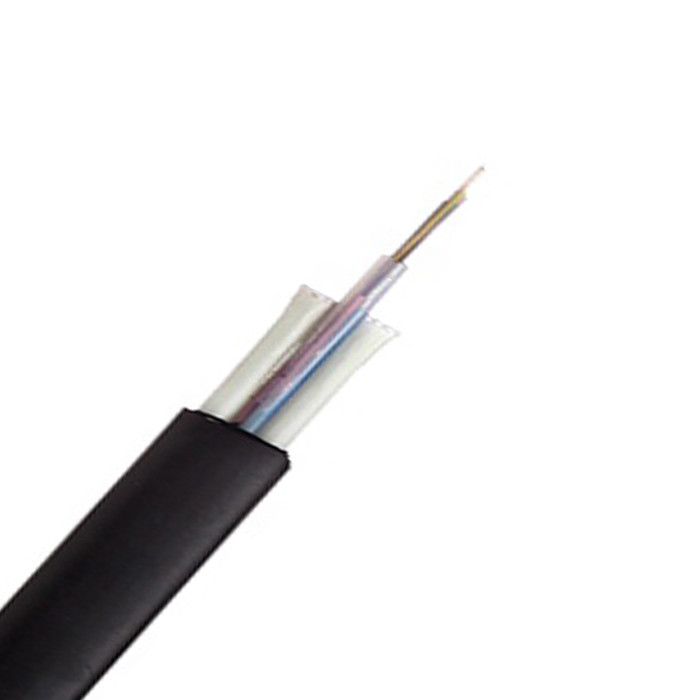 12 Fibers ADSS Flat FTTH Drop Fiber Optic Cable Dielectric FRP Strength Member