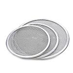Durable 16 Inch Pizza Mesh Screen Metal Tray Seamless Aluminum Rim FDA