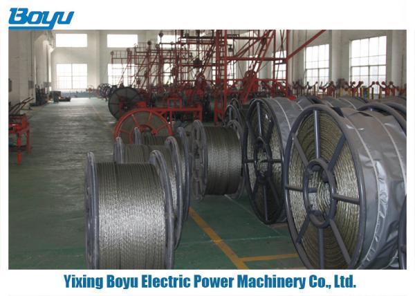 Buy cheap Anti twist 18 Strands Breakage load 372kN Braided Steel Wire Rope for Overhead Transmission Line 22mm from wholesalers