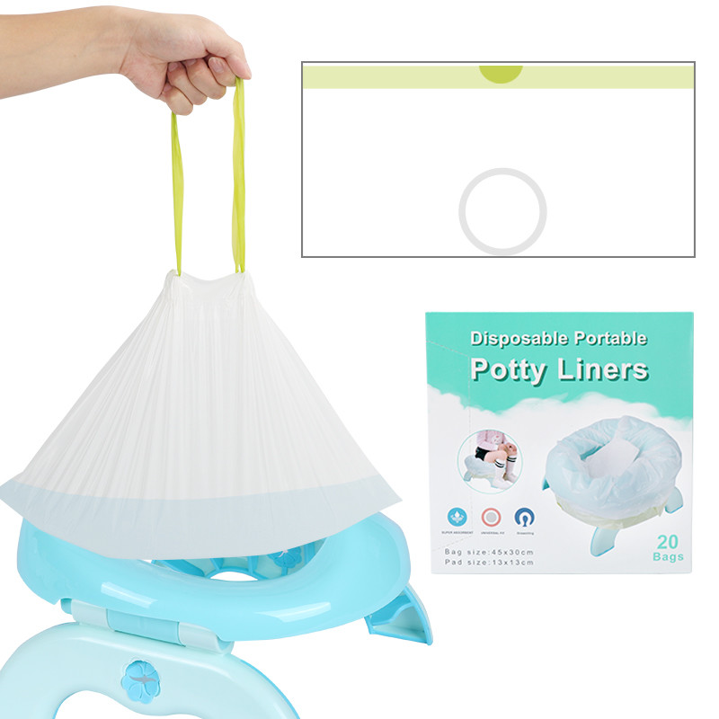 Outdoor Kid Potty Seat Disposable Bags Absorbent Pad Smell Lock Portable Potty Liners