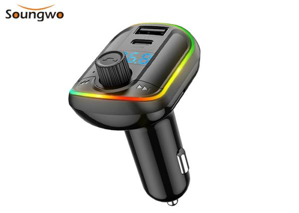 Buy cheap ABS PD 18W Car MP3 Player Bluetooth 5.0 Car Kit Aux 87.5-108MHz from wholesalers