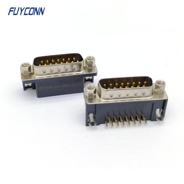 Buy cheap Right Angle PCB D-SUB Connector Male Plug D Sub 15 Pin Connector (9.4mm) from wholesalers