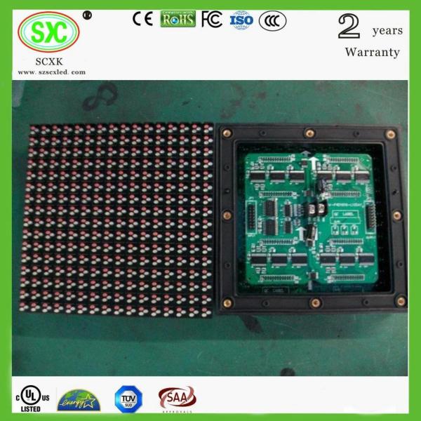 Pixel pitch 6mm LED display module With 32dots x 16dots Resolution outdoor led