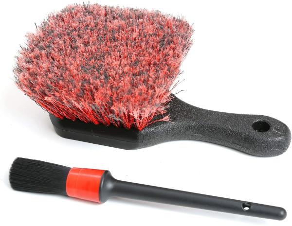 Buy cheap PP 120mm Car Wheel Cleaning Brush 55mm Soft Bristle Car Wash Brush from wholesalers