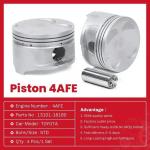 Aluminum Alloy 4afe Forged Pistons 1310116120 Customized For Toyota Engine