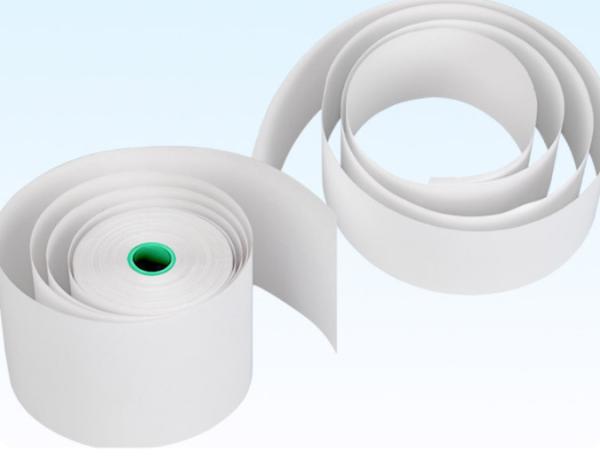 Buy cheap Cash Register 18m Sticky Label Roll 50mm Vinyl Sticker Paper from wholesalers