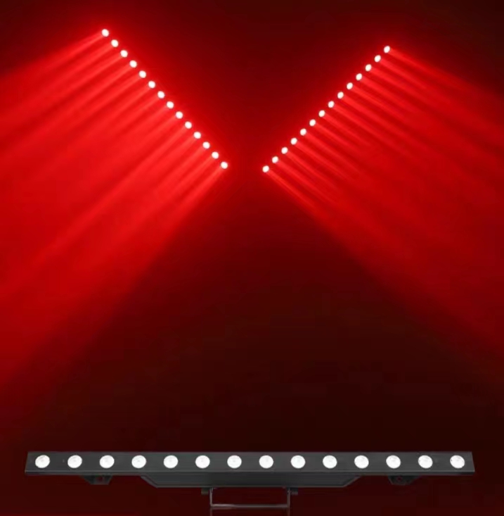 Led 4in1 Bar Effect Background Light DJ Swing Beam Light for Bar 12*5W RGBW Full Color 90 80 12 Pieces of 3 in 1 Chameleon 50000