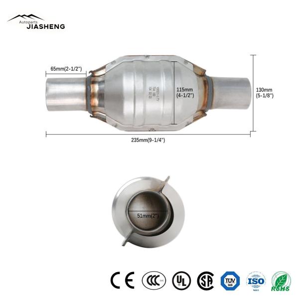 Universal 2" Weld-on Inlet Outlet Universal Style Car Accessories Euro 1