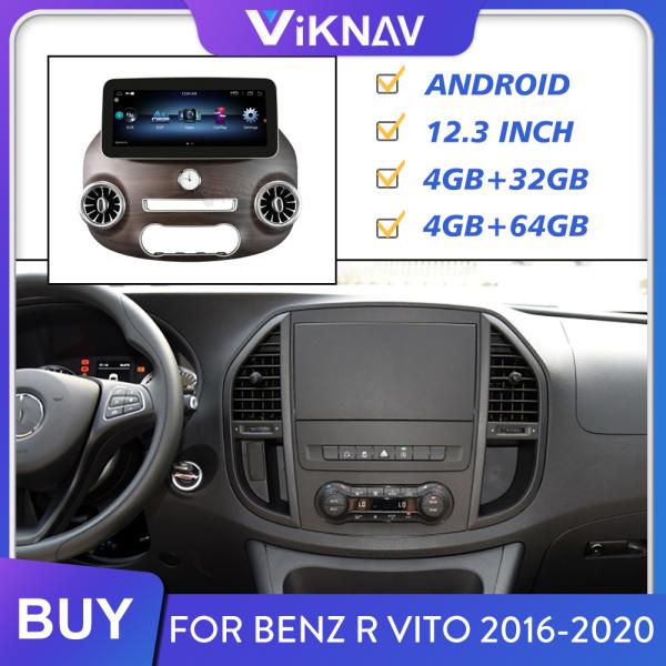 Buy cheap Double Din ABS Mercedes Benz Radio Stereo For Vito 2016 To 2020 from wholesalers