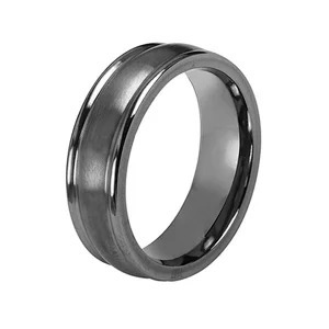 Rose Gold Inlay Hammered Tantalum Ring Classic Couple Mens Tantalum Wedding Ring