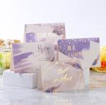 Semitransparent Printed Greeting Card Congratulating Thank You Card