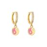 Buy cheap Enamel Rhinestone Hoop Earrings from wholesalers