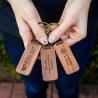 Buy cheap Custom Gift Engraved Wood Keychain Walnut For Home Car Office 4.5 X 1in from wholesalers