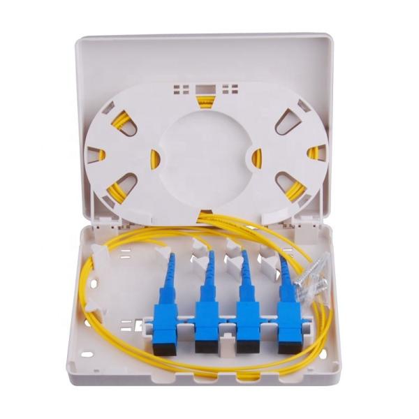 Buy cheap 4 Ports Fiber Optic Cable Junction Box 0.45kg Outlet Anti UV from wholesalers