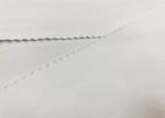 210GSM Weight Brushed Knit Fabric 82% Polyester Warp Knitting White Color