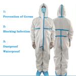 Disposable Medical Isolation Gown for Hospital Protecting, PP + PE Composite