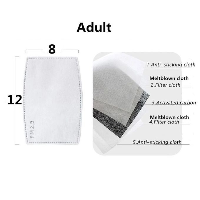 Fiberglass Free Activated Carbon Filter Face Mask For Gardening